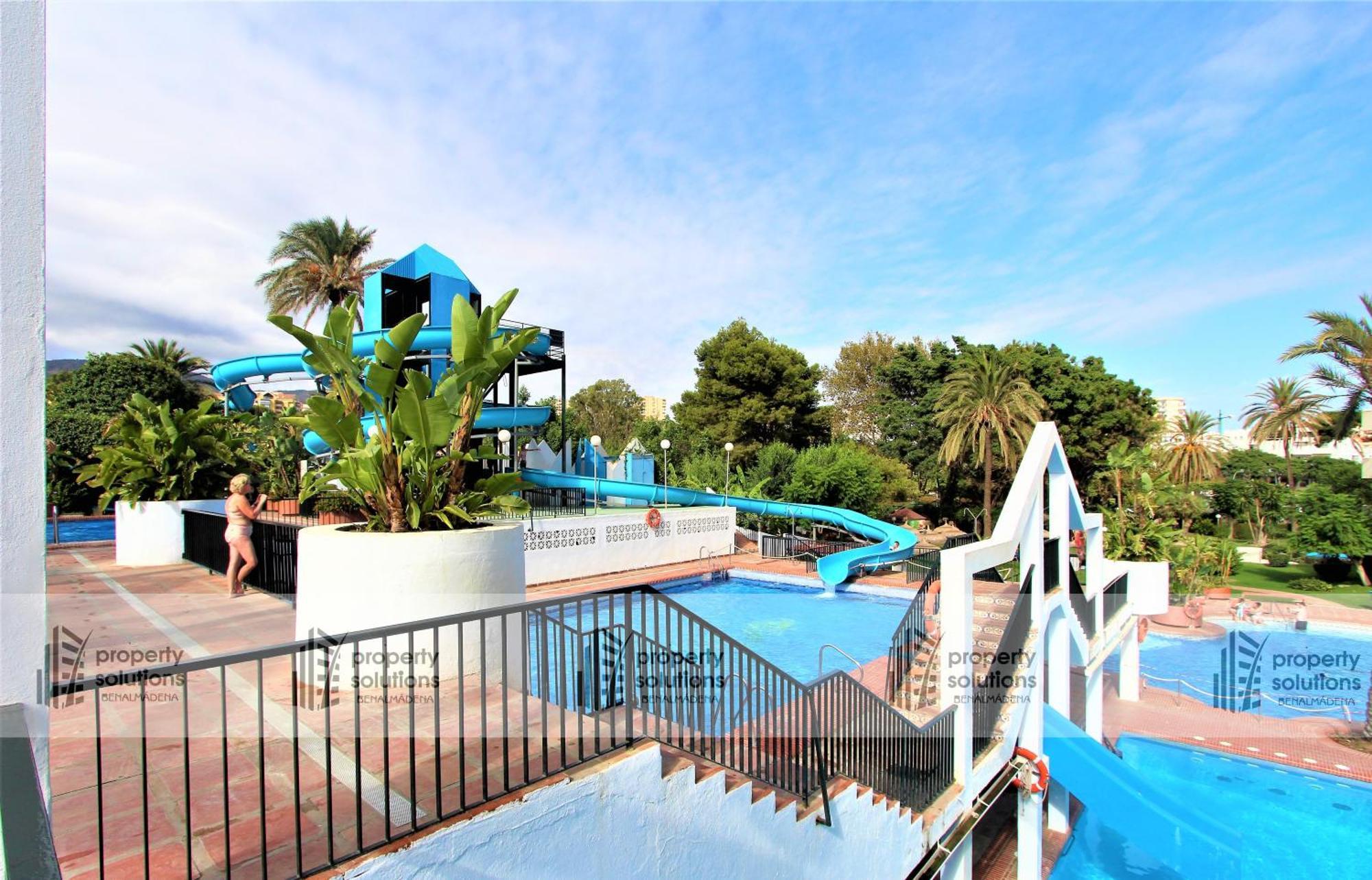 בנאלמדנה Benalbeach 1010 - Vista Al Mar - Piscina Todo El Ano - Primera Linea De Playa מראה חיצוני תמונה